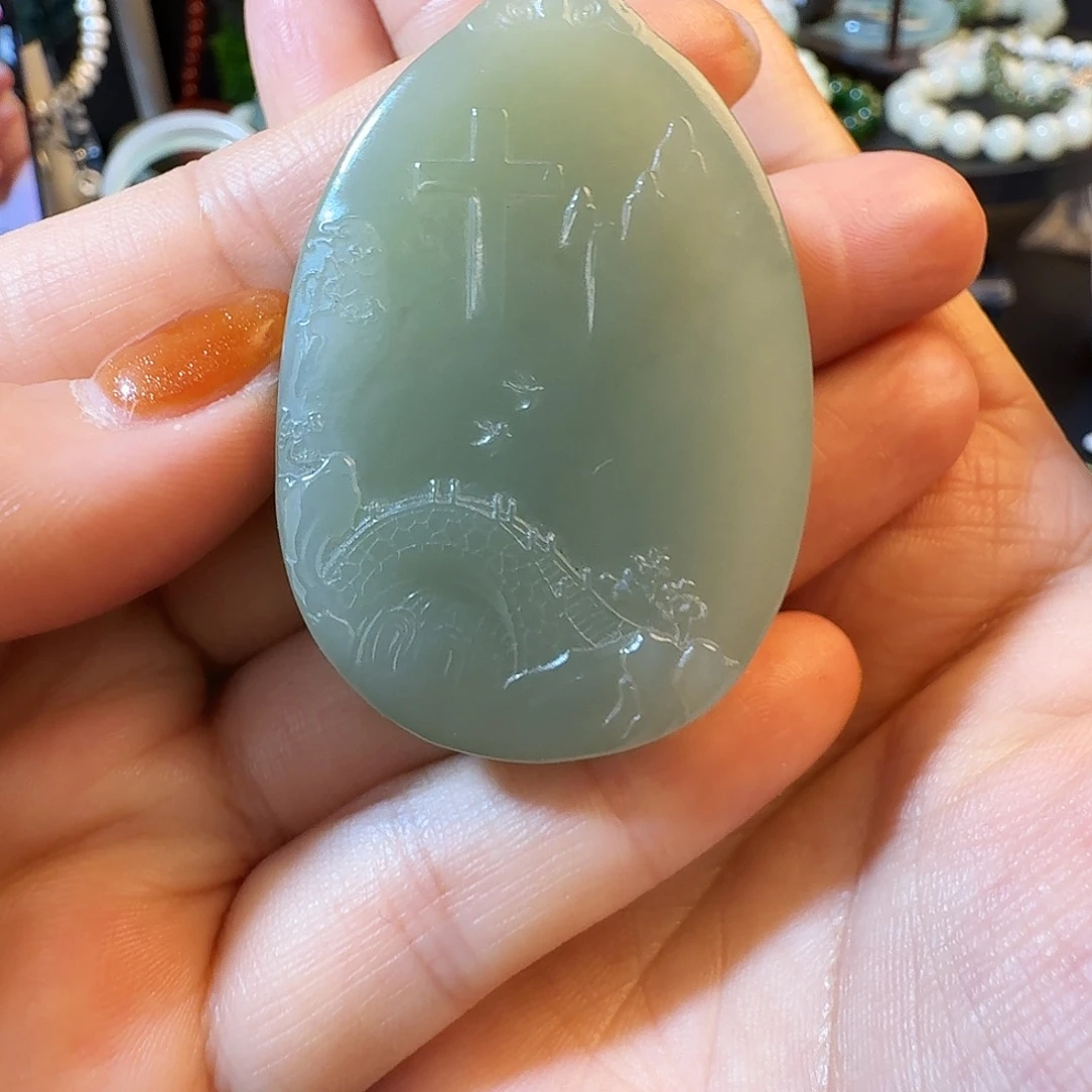 和田玉未镶嵌颈饰