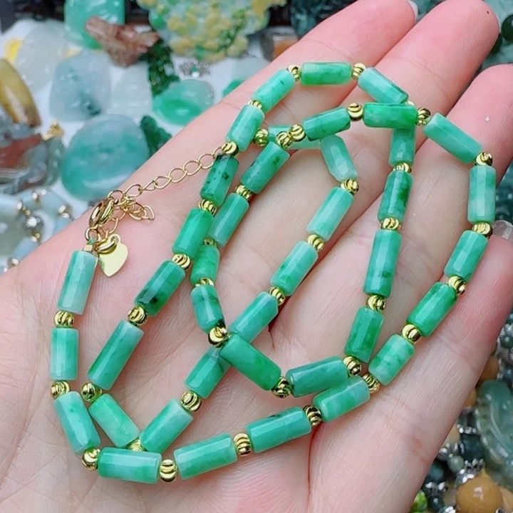 翡翠合金颈饰天然A货328