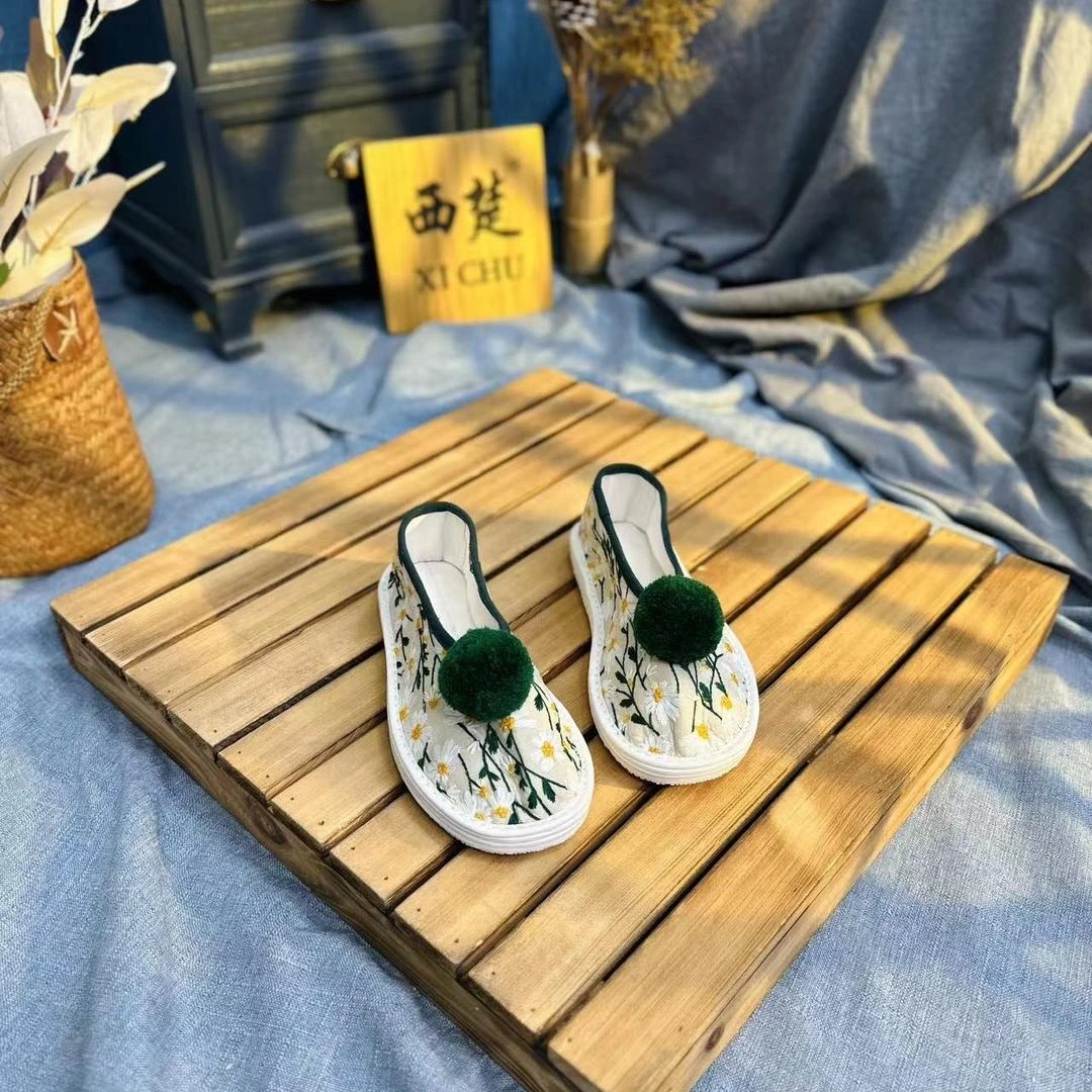 唐伯虎·秋菊-【春季新款-西楚XICHU手工千层底布鞋】