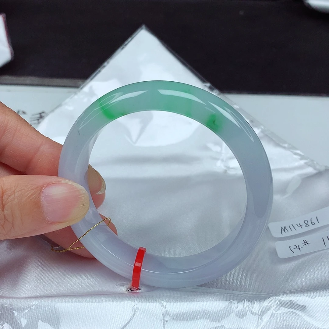 未镶嵌手镯翡翠54圈4861