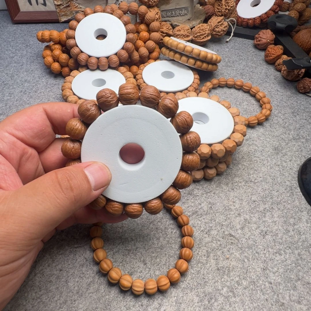 扶***灯猴头核桃手串南瓜