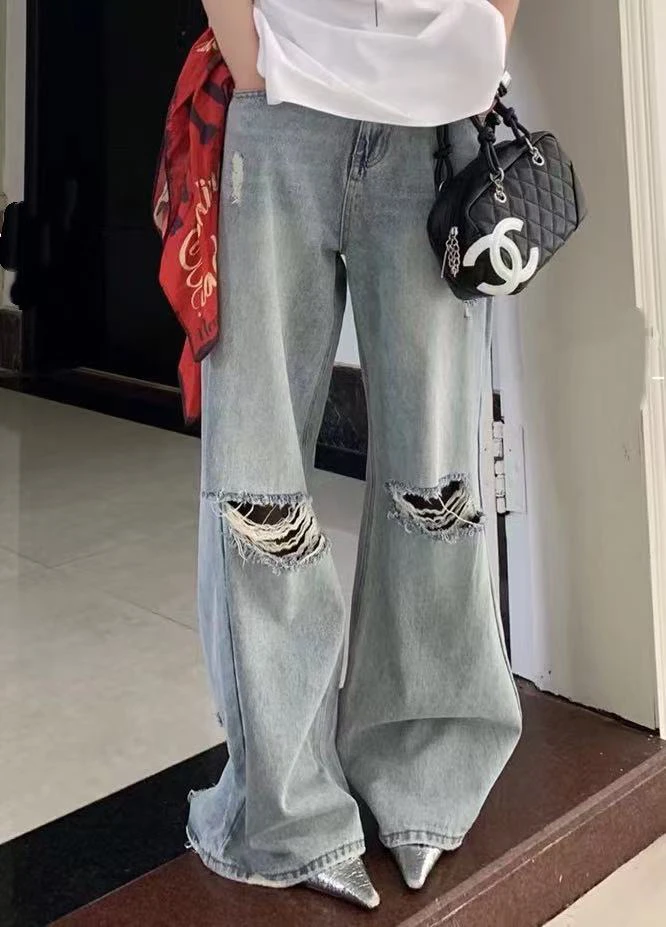 DaDa原创时尚破洞牛仔裤1030