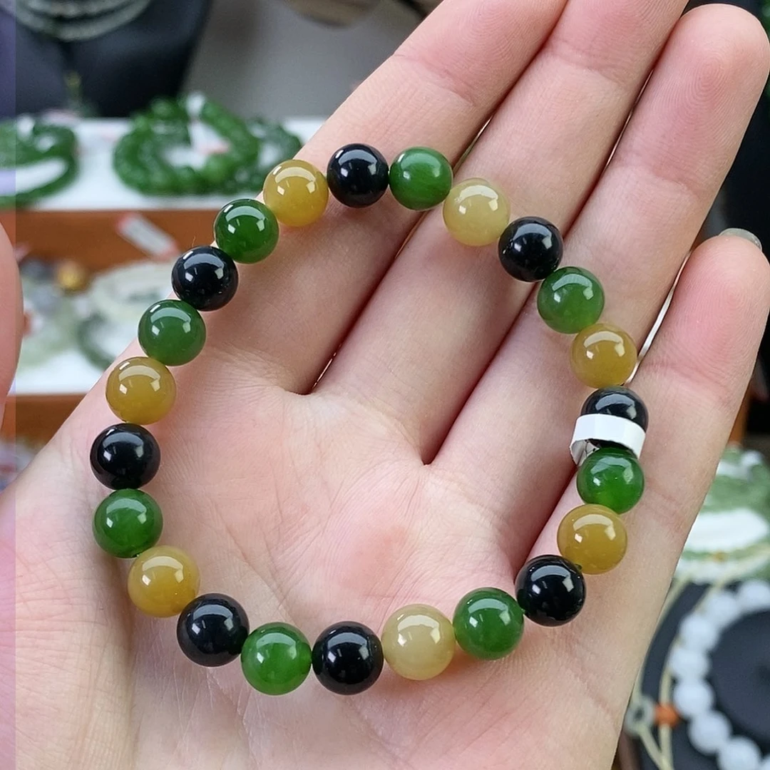 和田玉手串未镶嵌