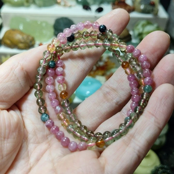 碧玺手串项链两用款式未镶嵌