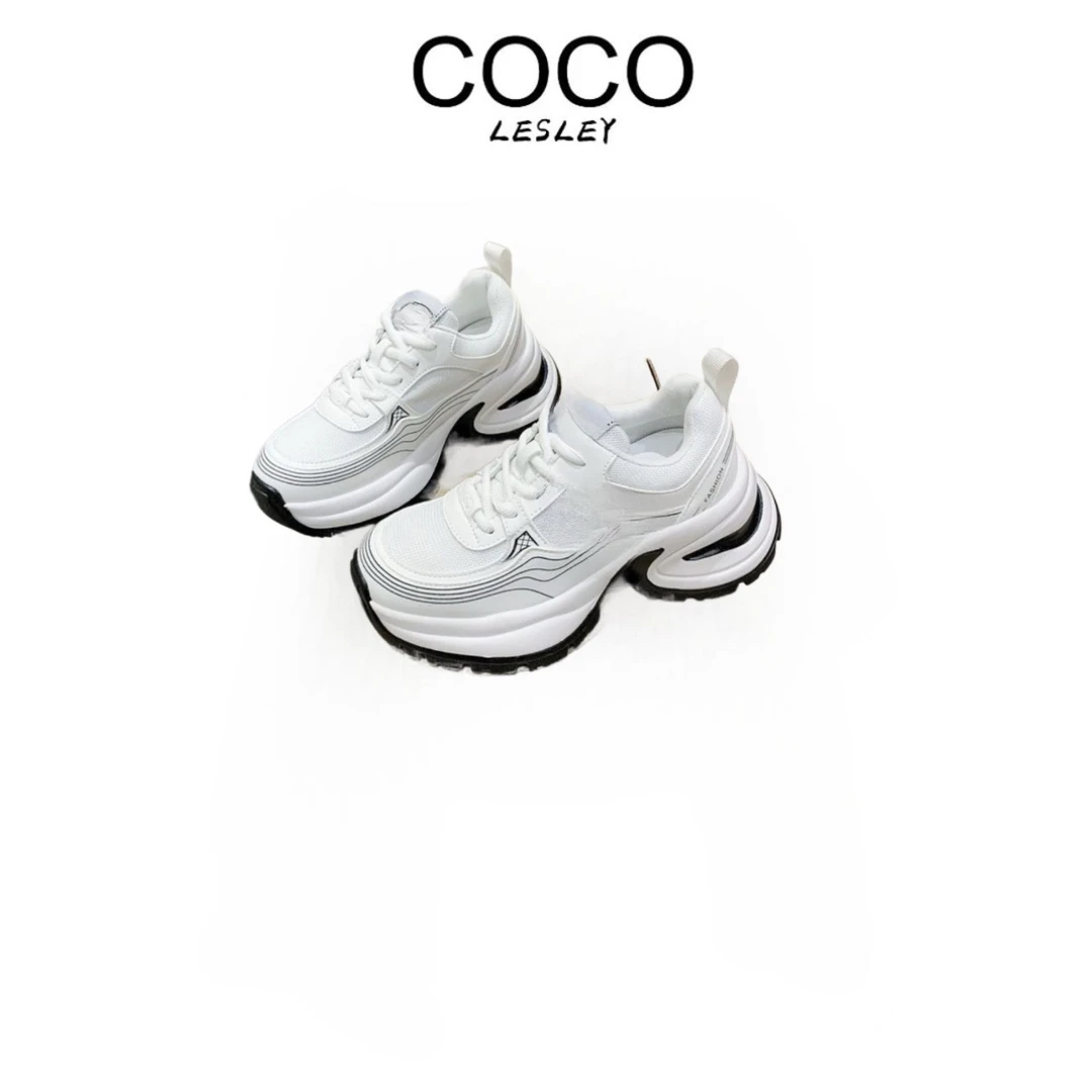 【1076】2025春夏新款百搭松糕休闲网面运动鞋