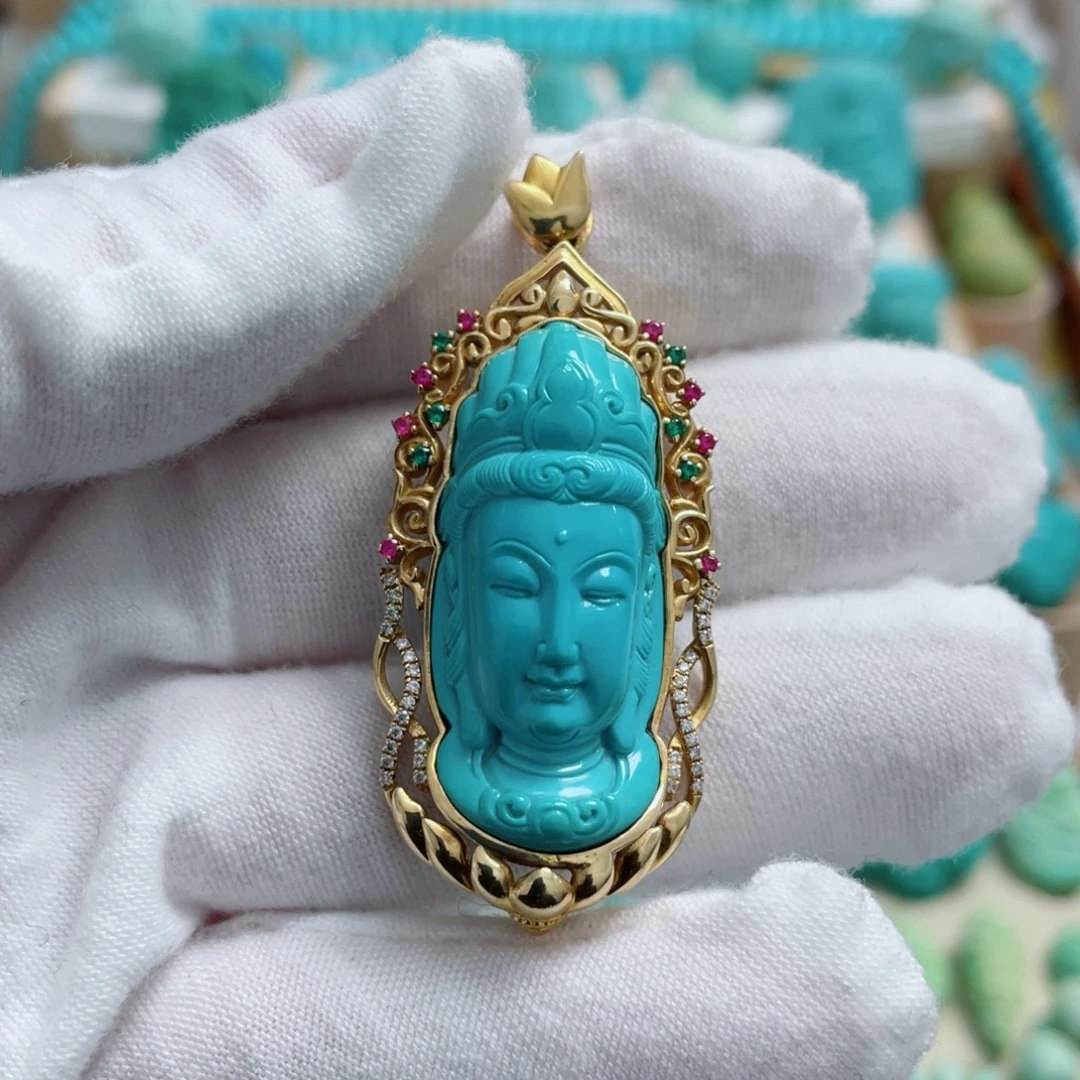 绿松石未镶嵌珠宝奇石