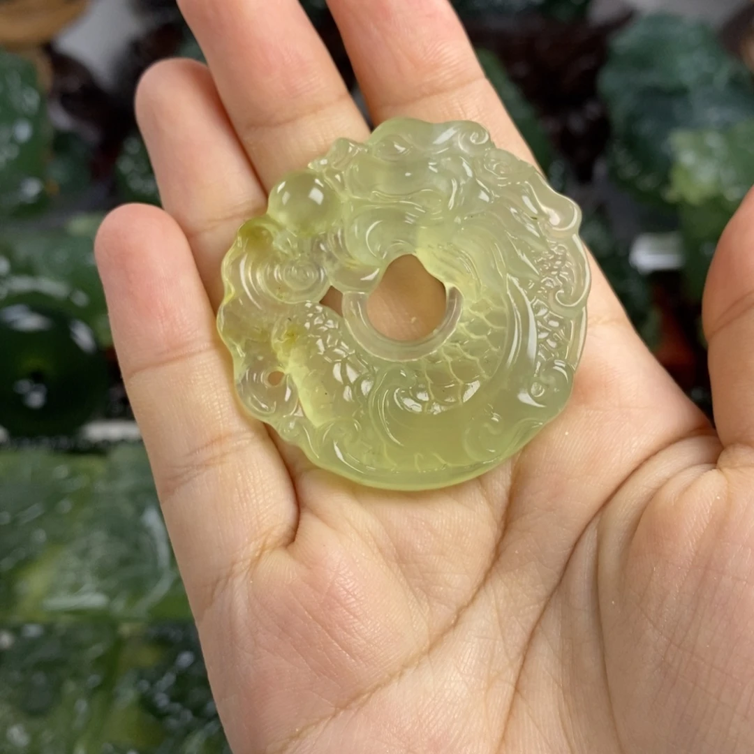 岫玉未镶嵌挂件挂件