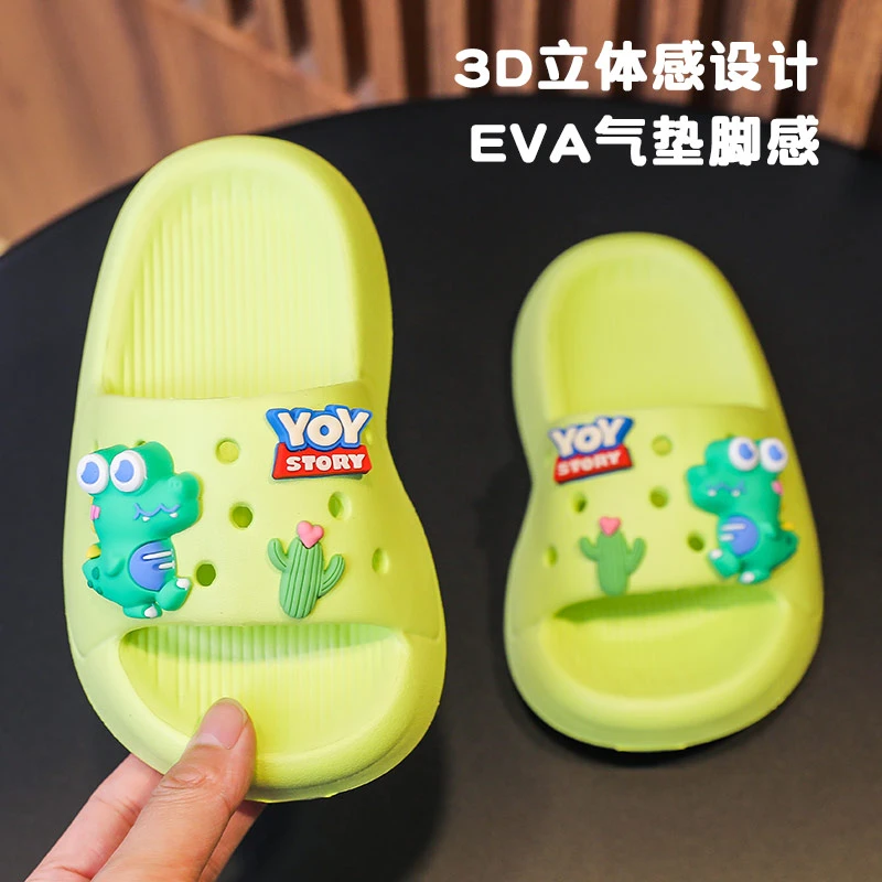 工厂直销女童鞋子小宝宝拖鞋EVA厚底防滑踩屎感防臭浴室室内