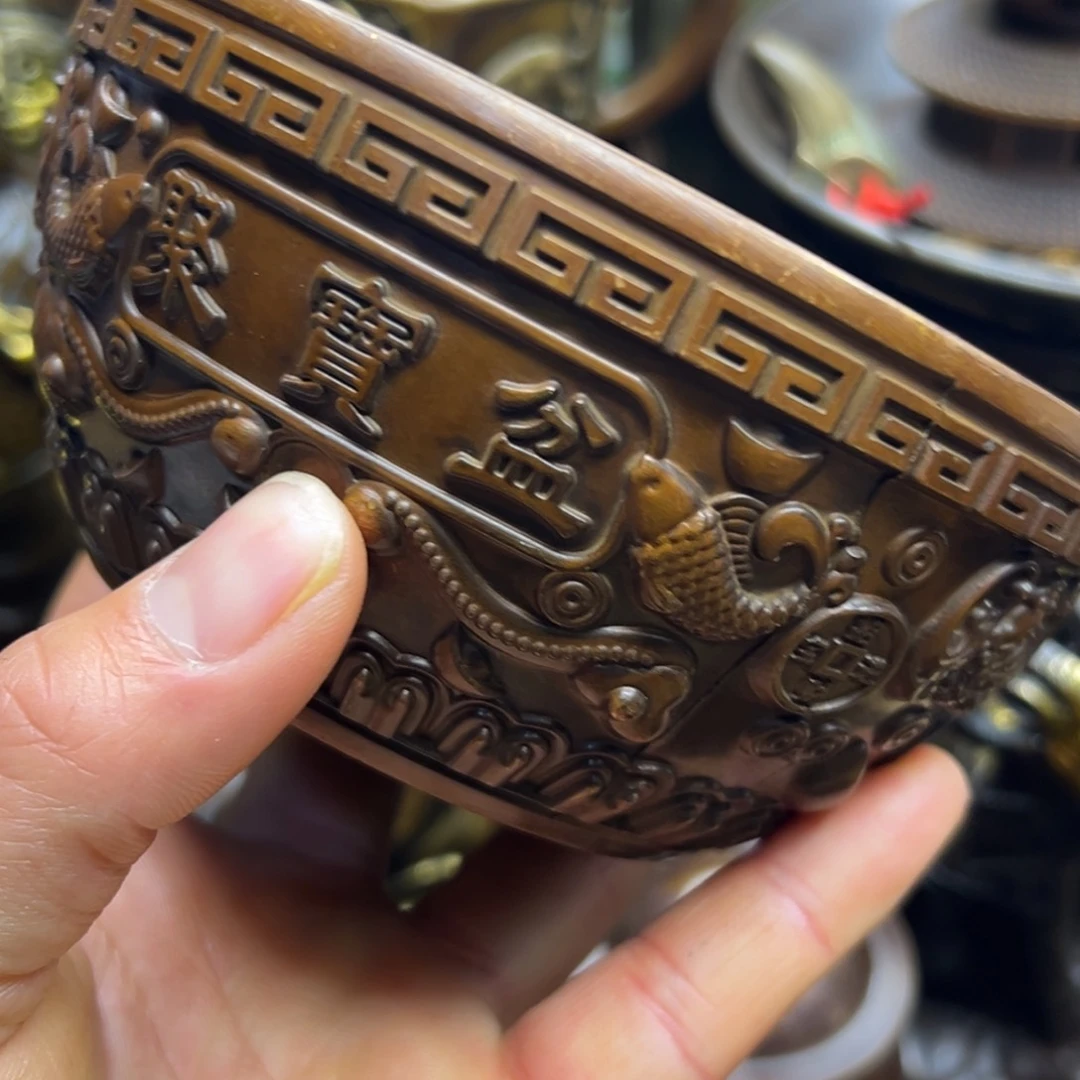 铜摆件欢迎欢迎你