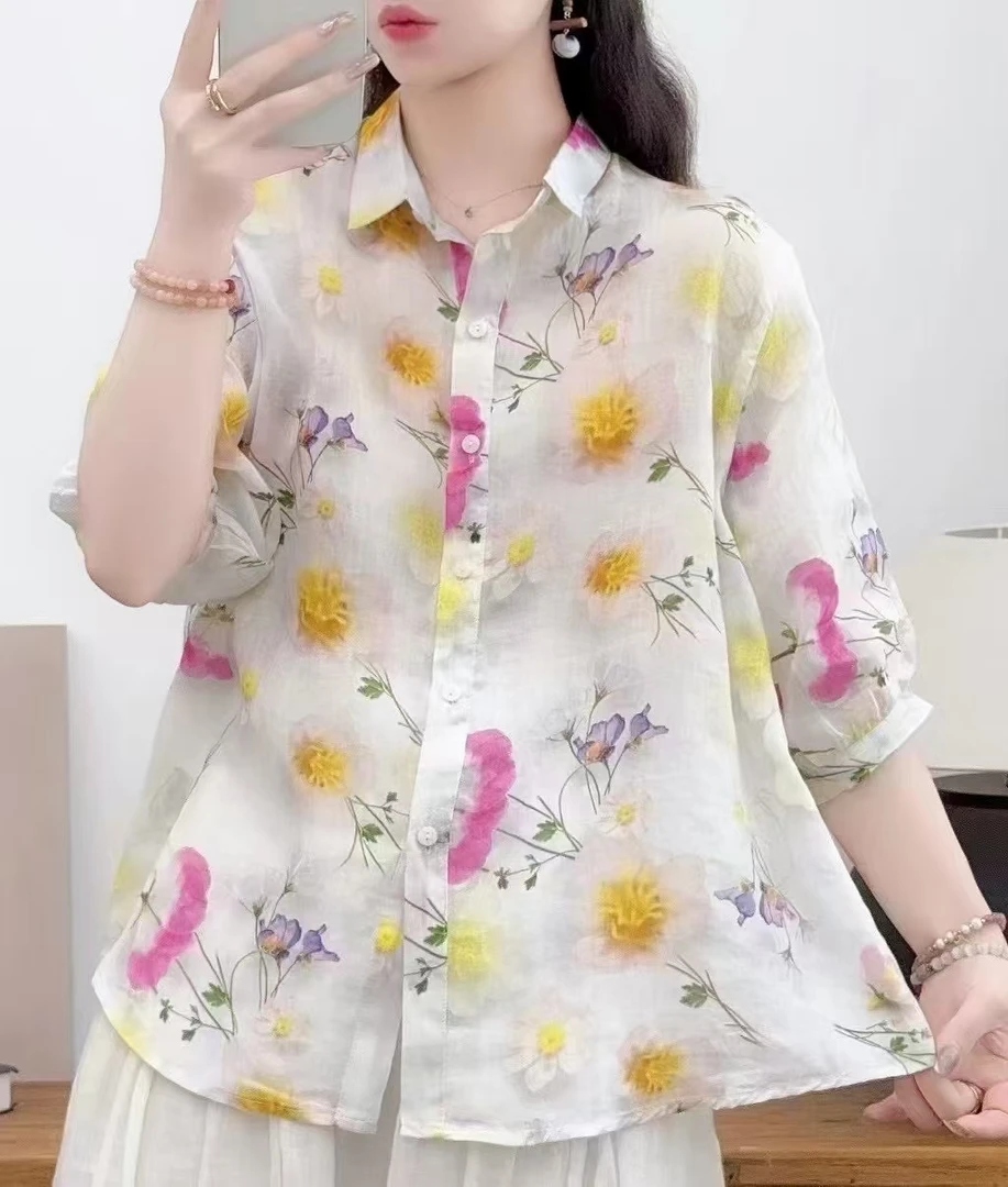 苎麻高档上衣女款