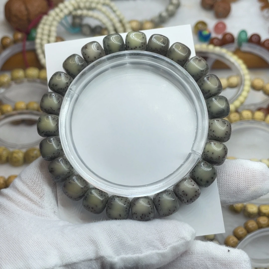 手串星月菩提10/9石玉大留白