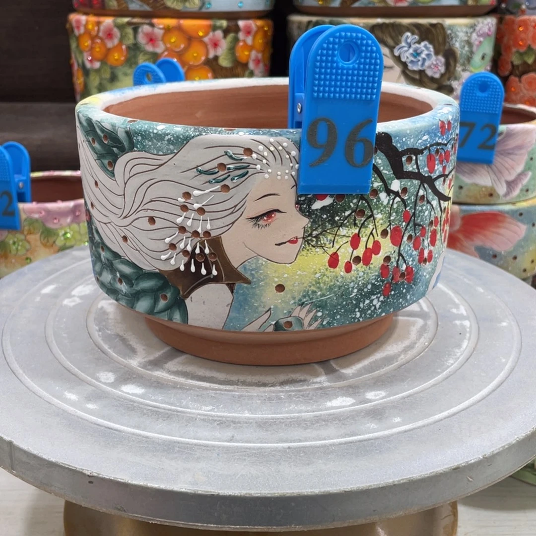 红陶多肉花盆特价瑕疵