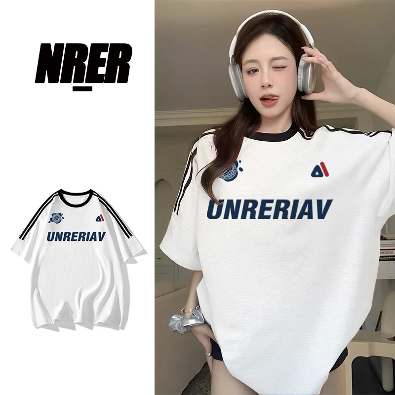 FNFE美式重磅220克纯棉复古街头男女情侣装短袖T恤休闲夏季半袖