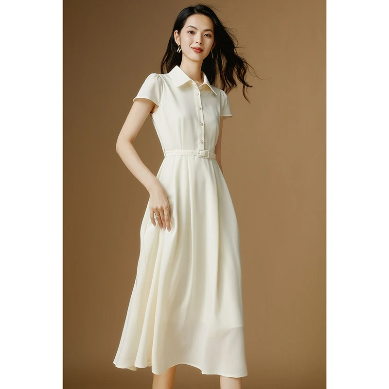 【专享】衬衫裙短袖连衣裙24070215