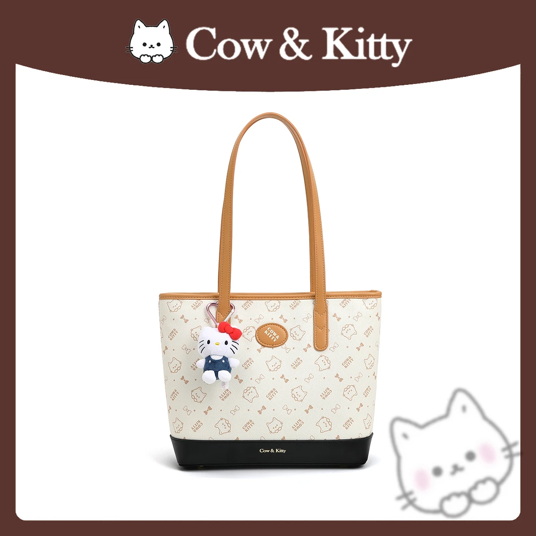 【工厂直销】Cow&Kitty/♡燕麦暖咖百搭托特包手提单肩包8050花料