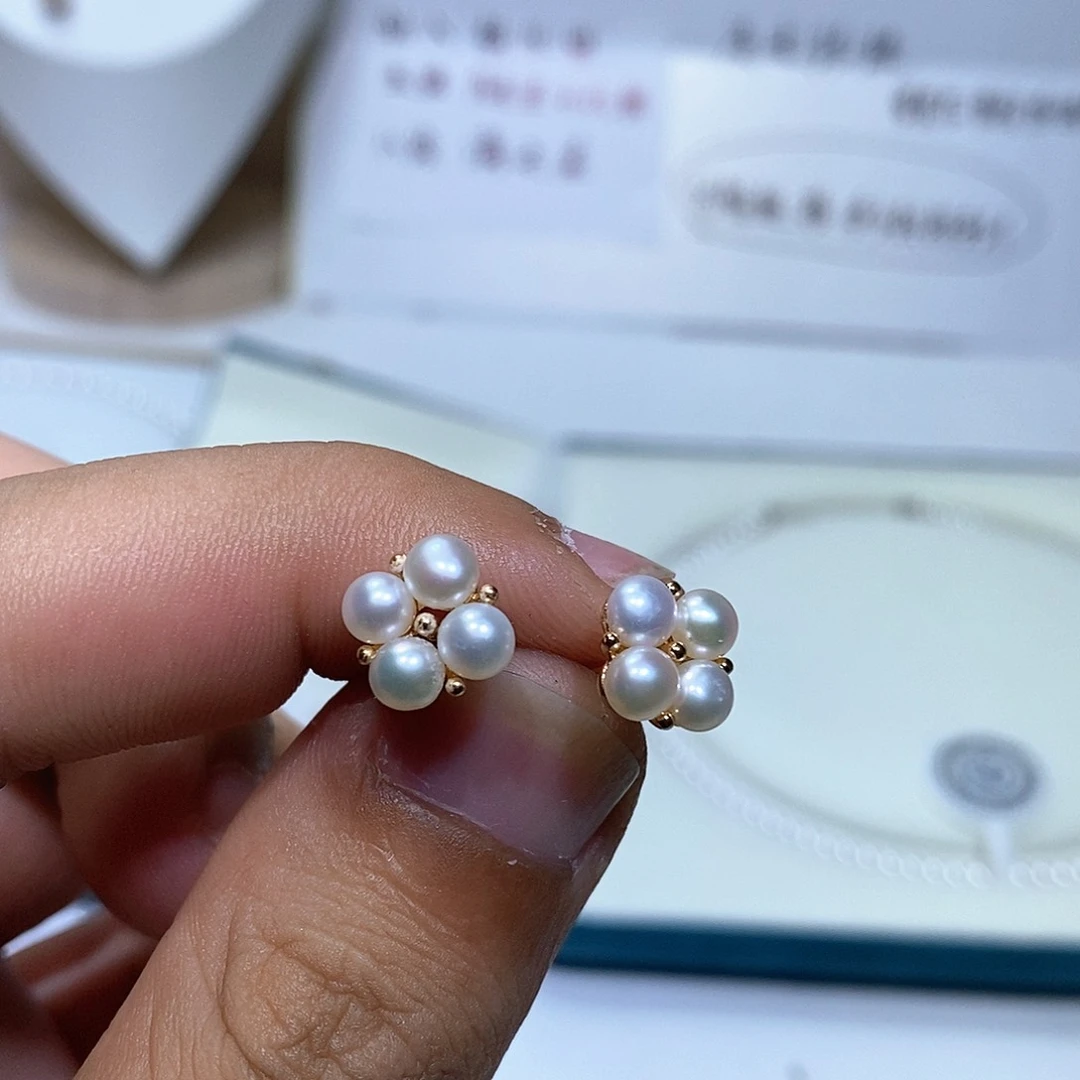 淡水珍珠银S925镶嵌颈饰