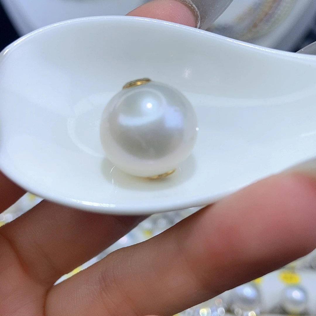 颈饰银S925镶嵌淡水珍珠15➕