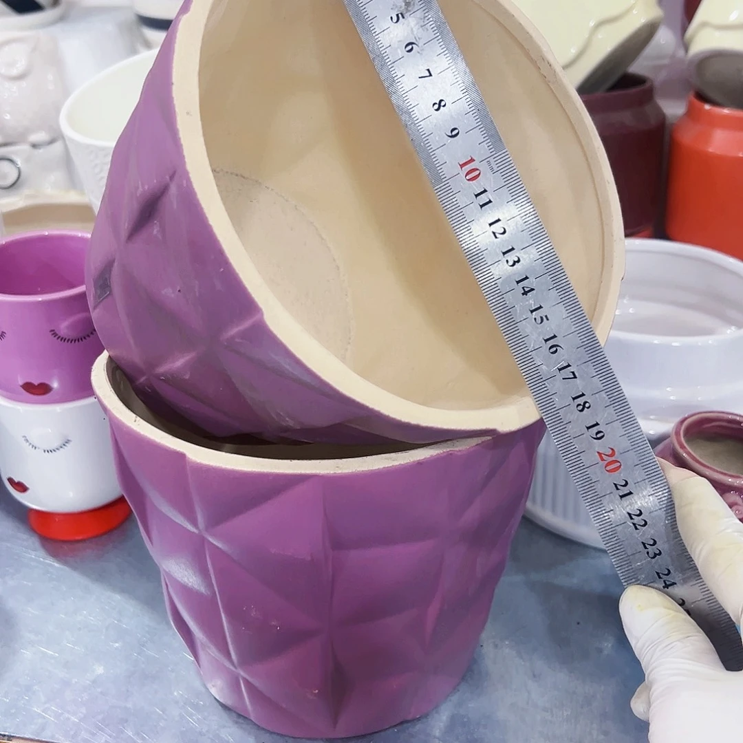 有孔，外贸尾单陶瓷花盆凑单10米包邮