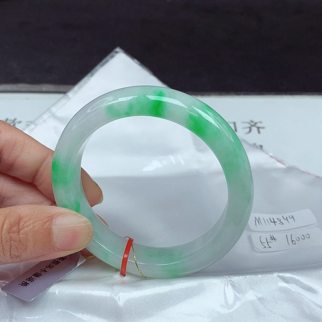 未镶嵌手镯翡翠55圈4899