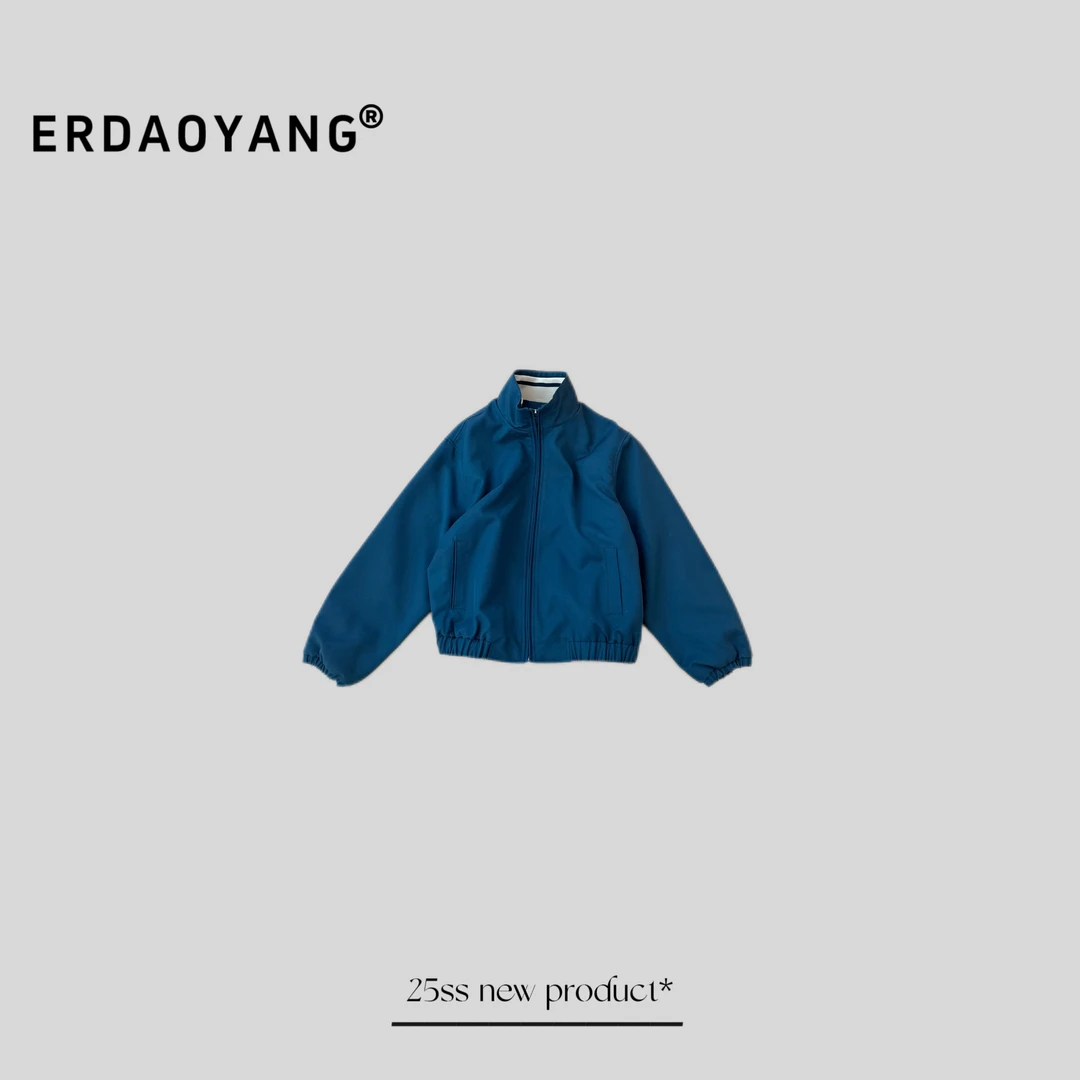 ERDAOYANG "蓝风铃" 早春简约字母百搭夹克外套WT6018