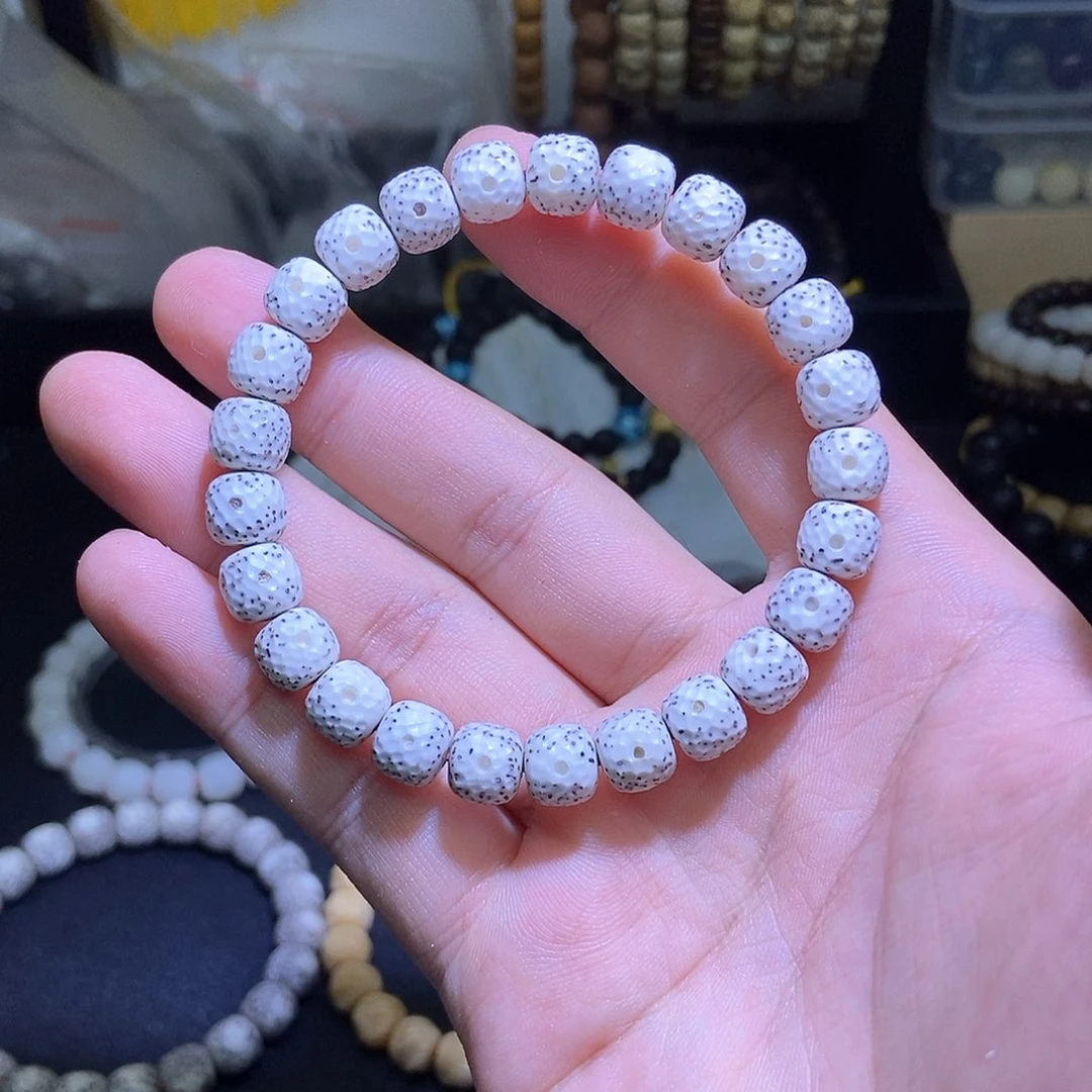 星月菩提手串大留白。原白龙鳞