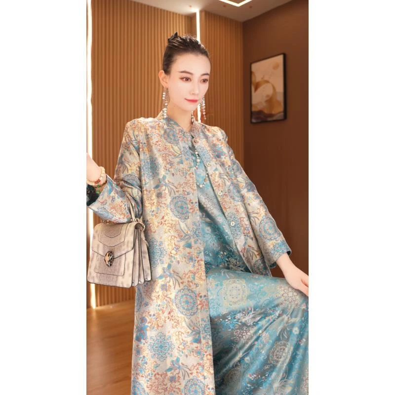 蓝羽遥|新中式双面穿女装中长款风衣2025B7635夏秋布卓尔仓