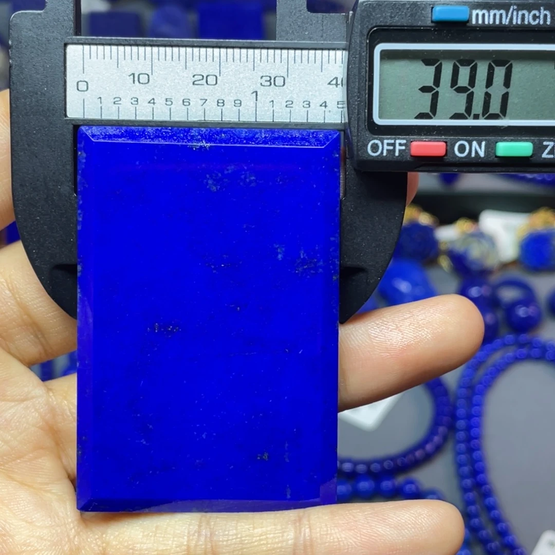 青金石未镶嵌39×57mm无事牌