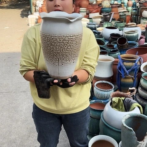 口20高31瑕疵一个盆子。