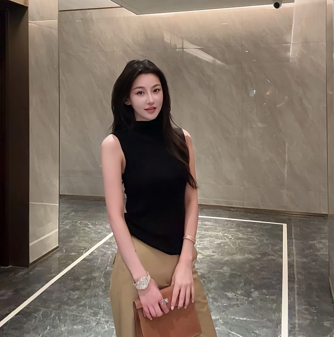 【100莱赛尔天丝】XZ-A76春夏爆款无袖圆领针织衫背心纯色显瘦上衣