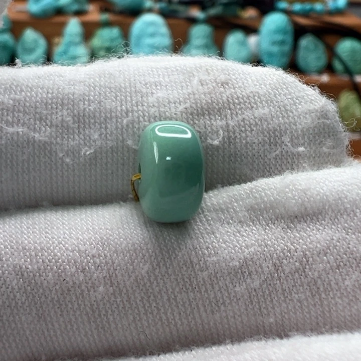 绿松石未镶嵌鼓珠 9.5mm