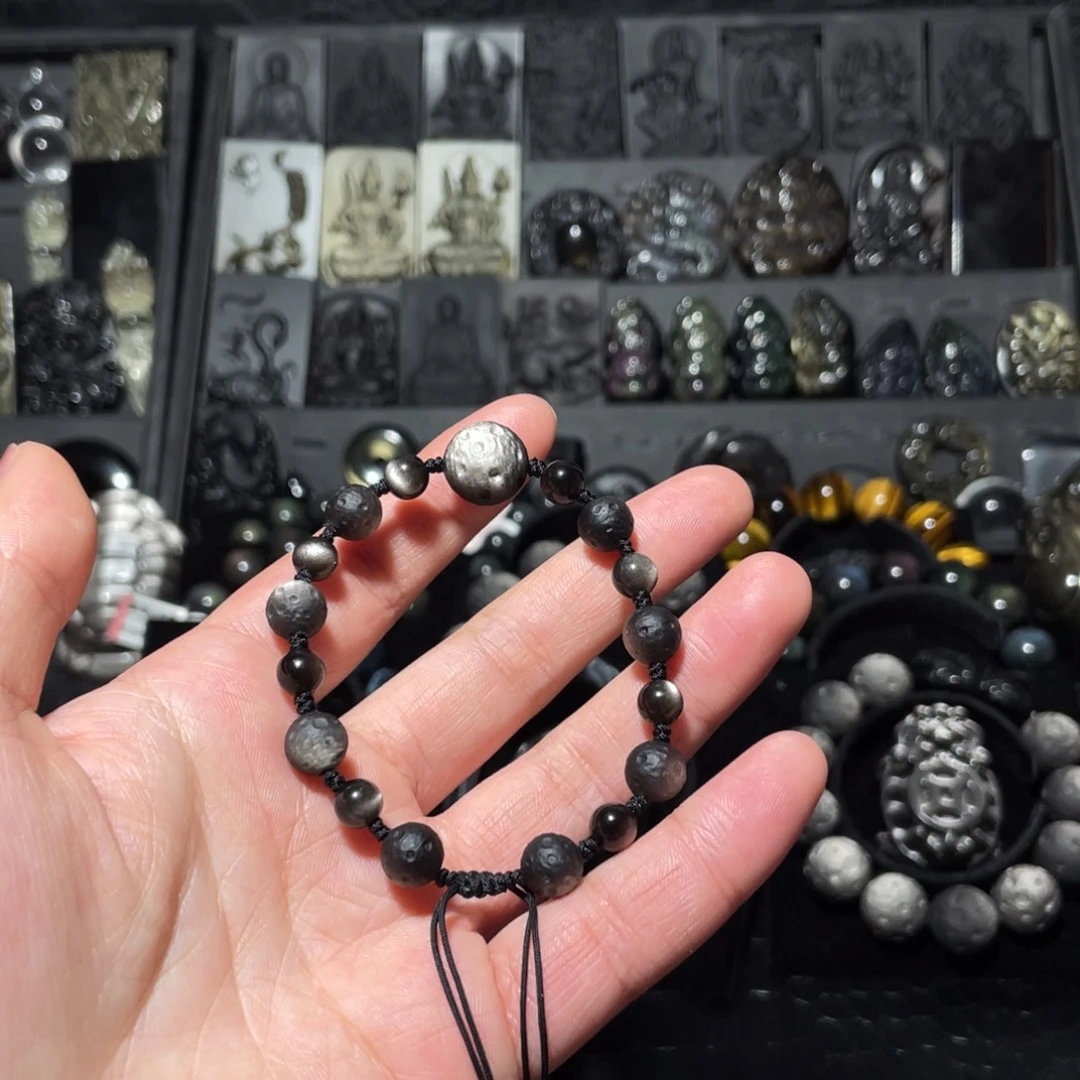 莫***西黑曜岩未镶嵌珠宝奇石