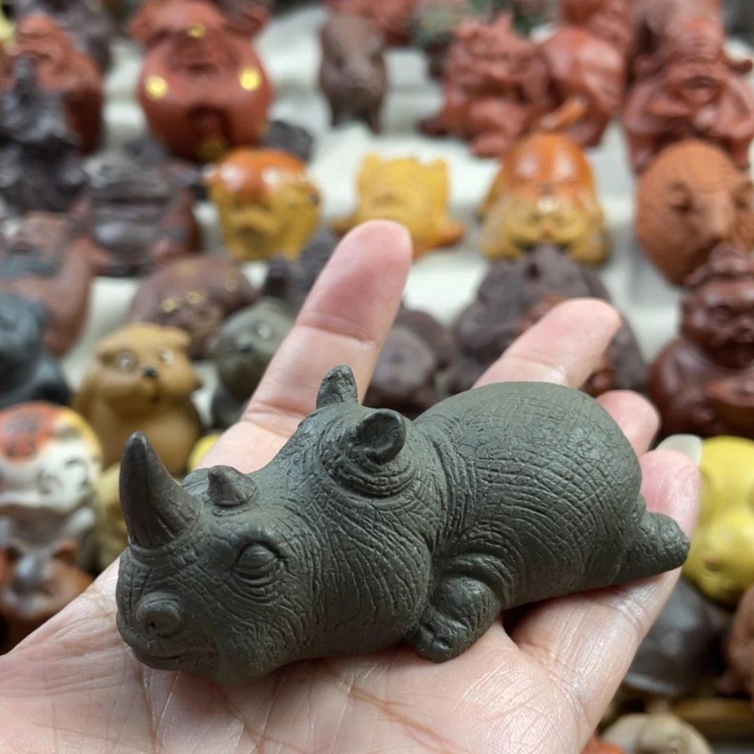 【闪购商品】紫砂茶宠紫砂犀牛