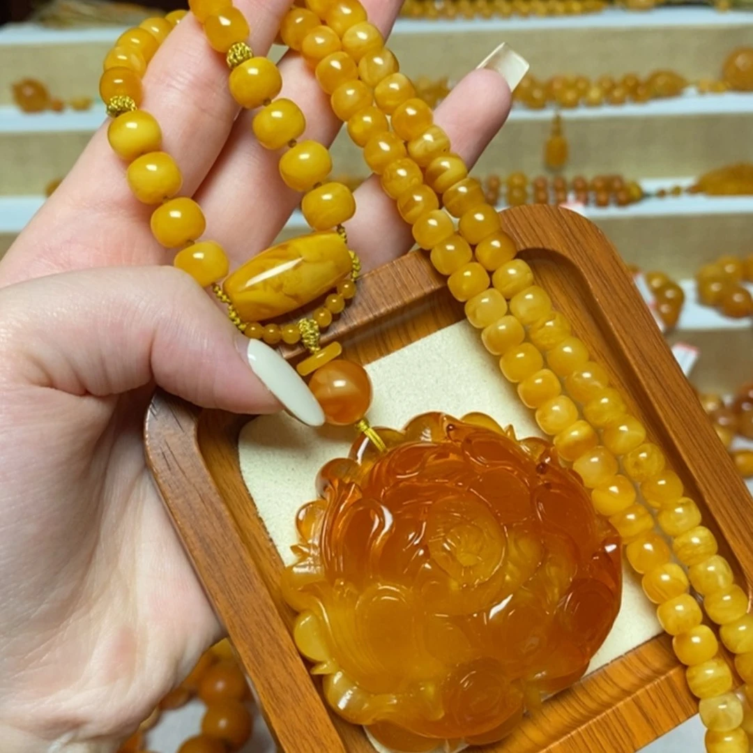 【闪购商品】未镶嵌颈饰蜜蜡项链