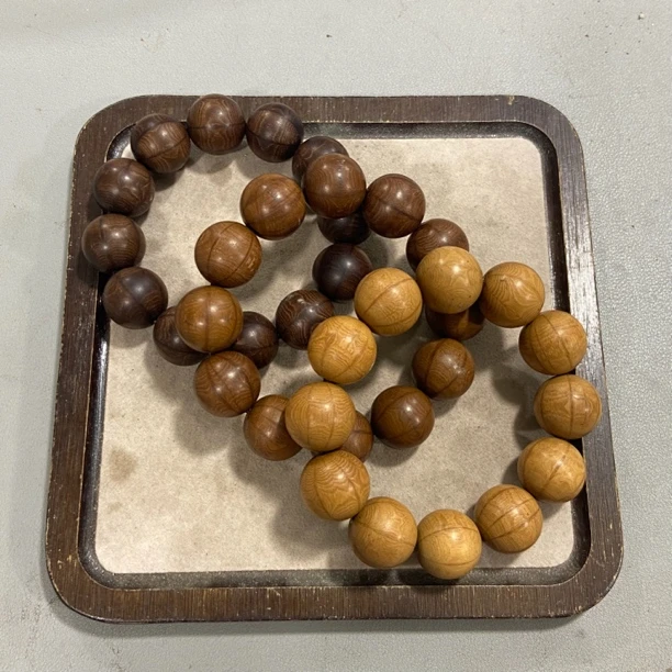 W856黑油六道木 卡2.0单圈手串（底色多样性 发其一）