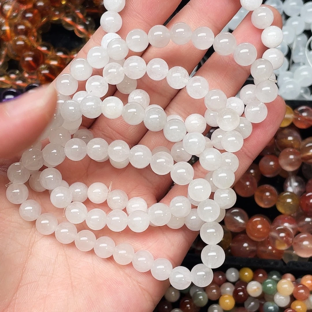 未镶嵌手链水晶白兔毛约8多样性发其一