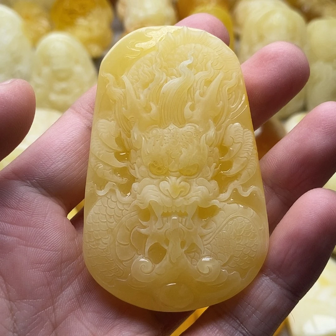 琥珀颈饰未镶嵌琥珀蜜蜡吊坠