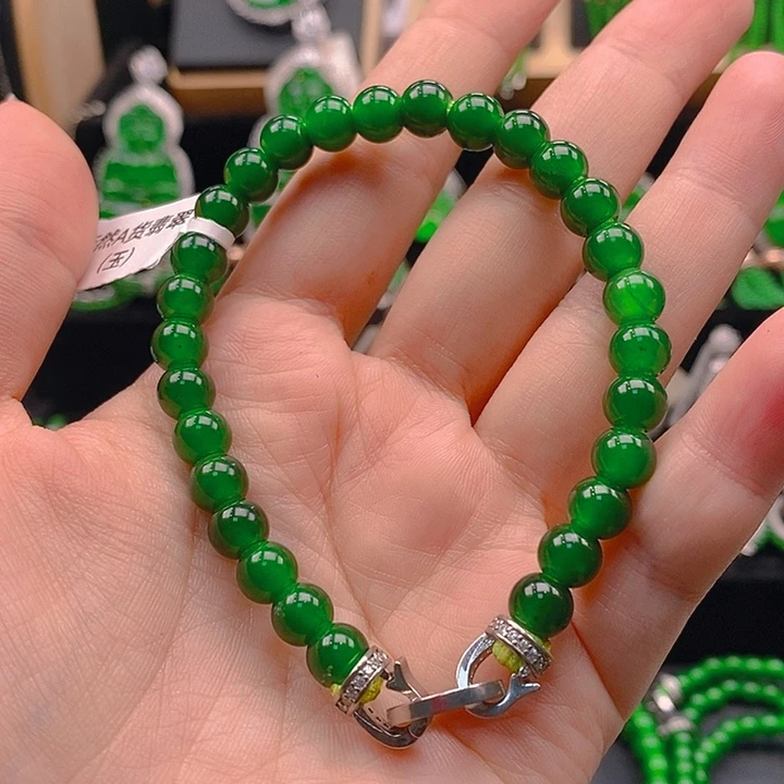 翡翠未镶嵌手链2566578