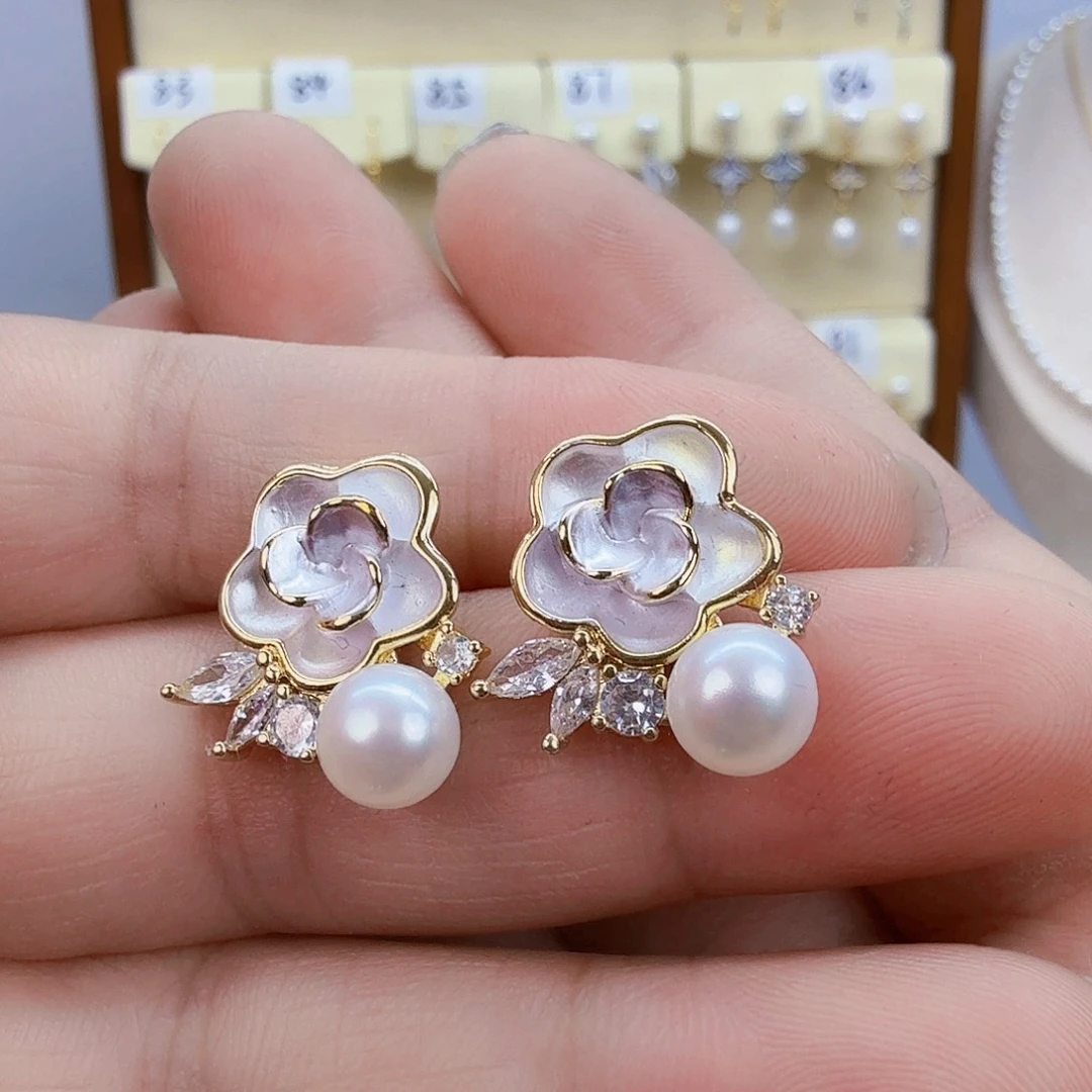 未镶嵌淡水珍珠耳饰