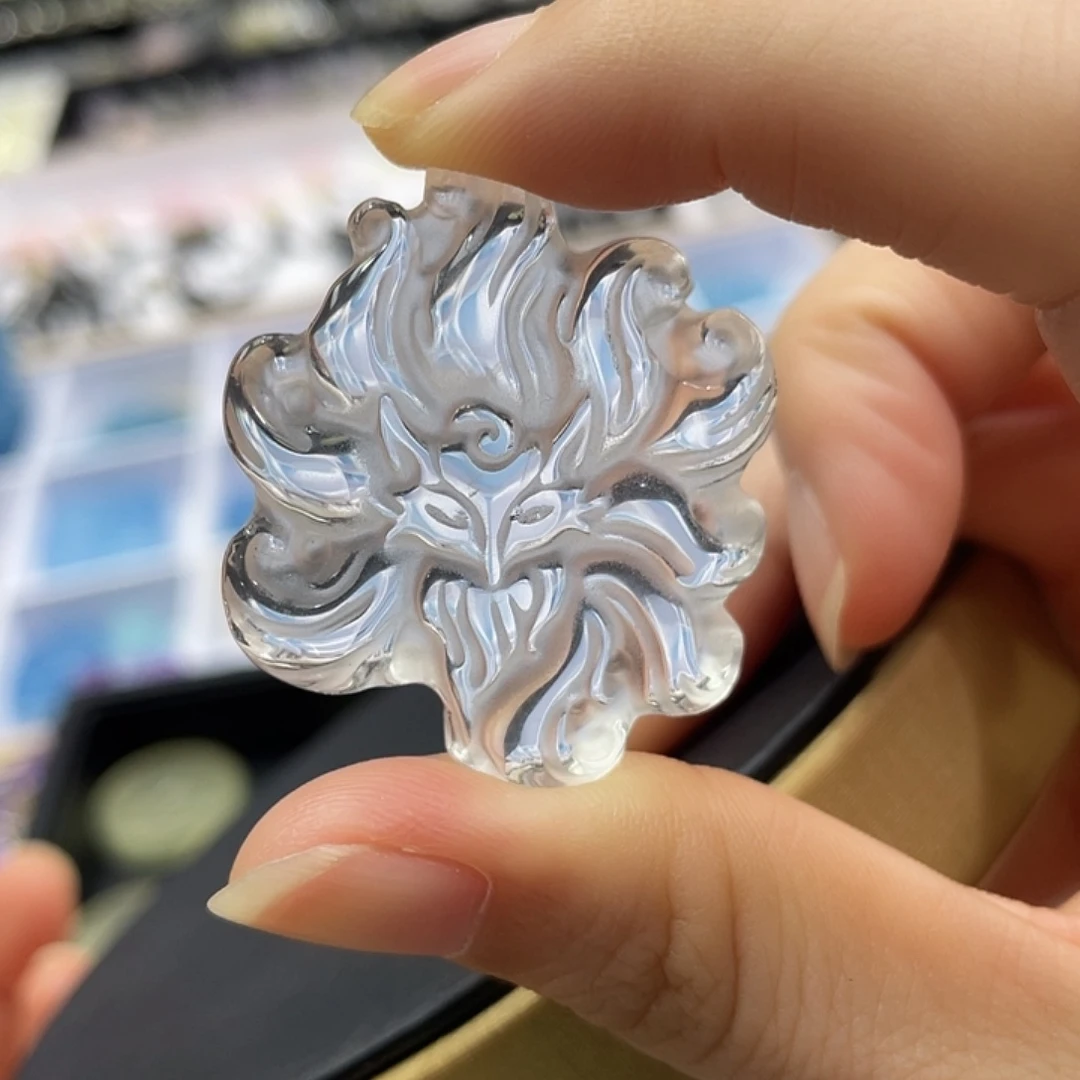 珠宝半成品水晶未镶嵌九尾