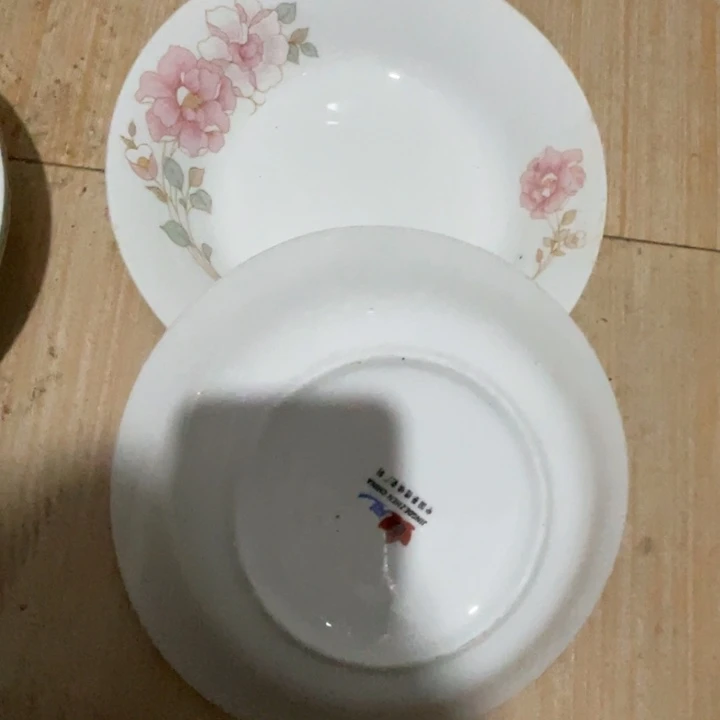 瓷片陶瓷陶瓷8英寸深窝2个红叶