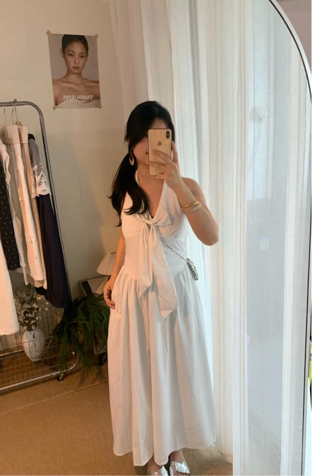 夏季T恤女士印花设计款长款印花t恤圆领百搭短袖休闲宽松