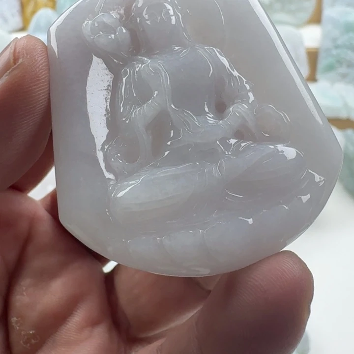 翡翠未镶嵌颈饰天然缅甸A货翡翠