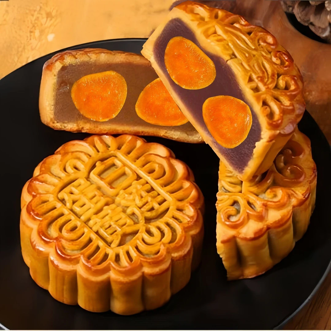 广式莲蓉蛋黄味月饼12个送礼佳品