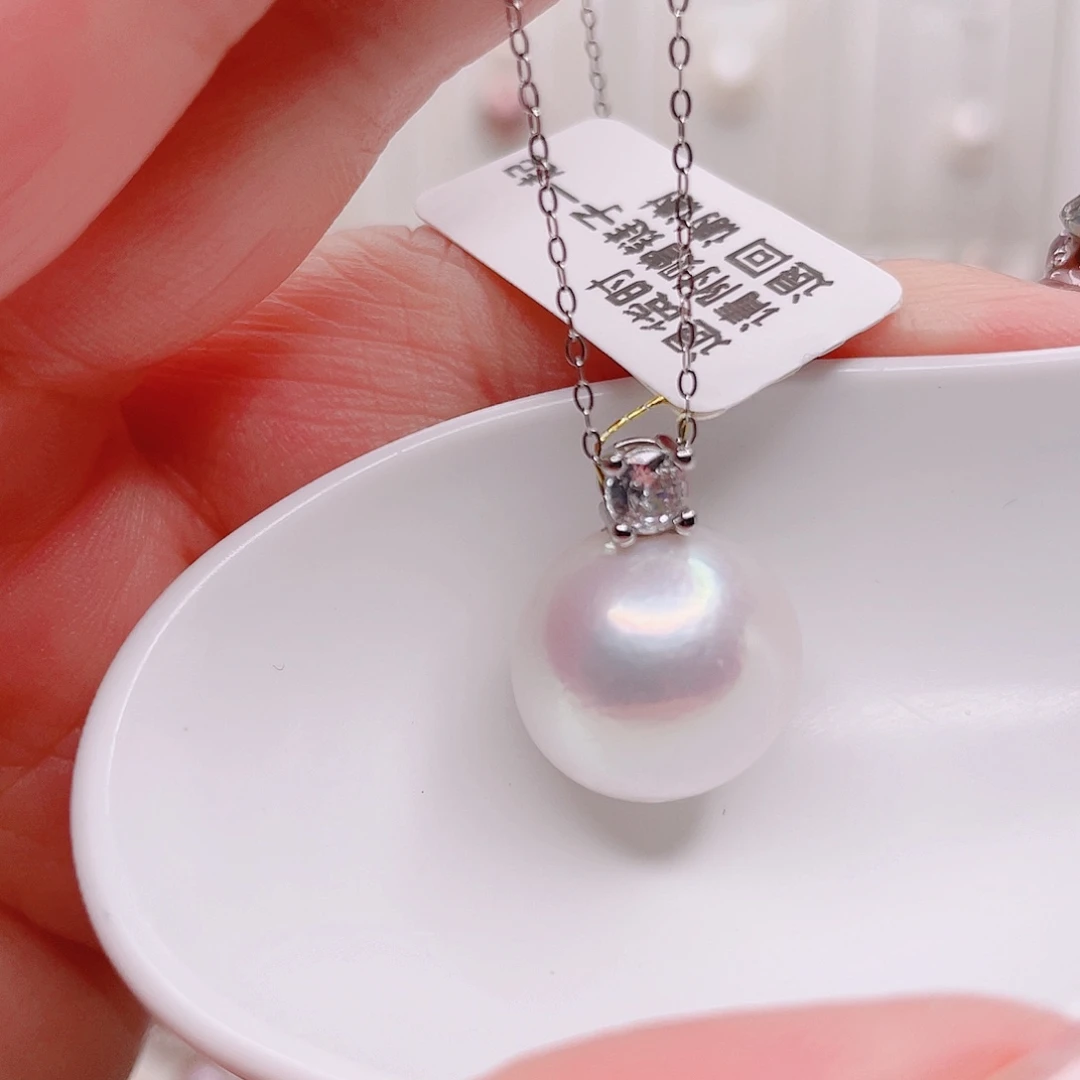 合金淡水珍珠吊坠(赠链)