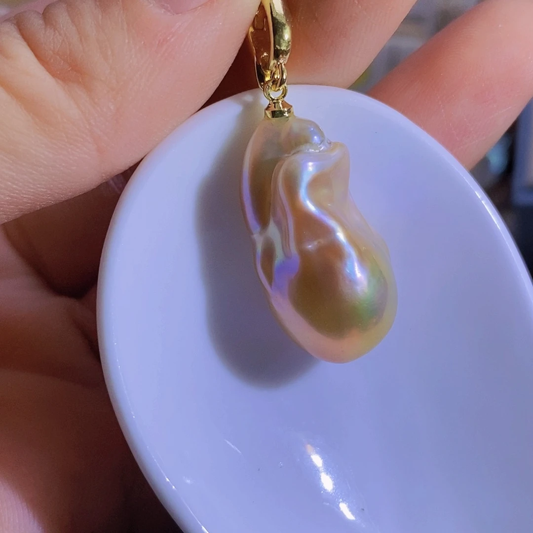 合金天然淡水珍珠（微瑕）淡水珍珠