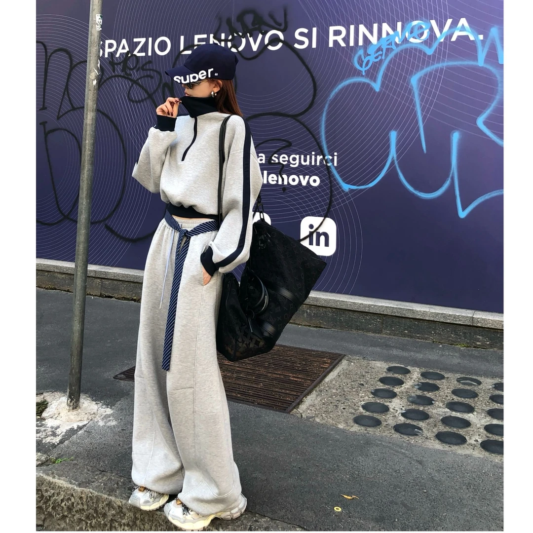 婉君【香蕉裤】韩系早春阔腿宽松休闲裤LWJ25C3K2450