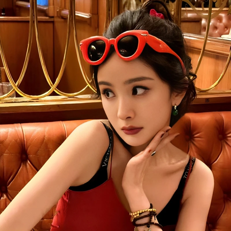 送眼镜盒杨幂同款墨镜