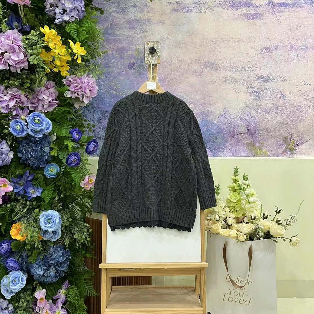 228G灰色毛衣7118