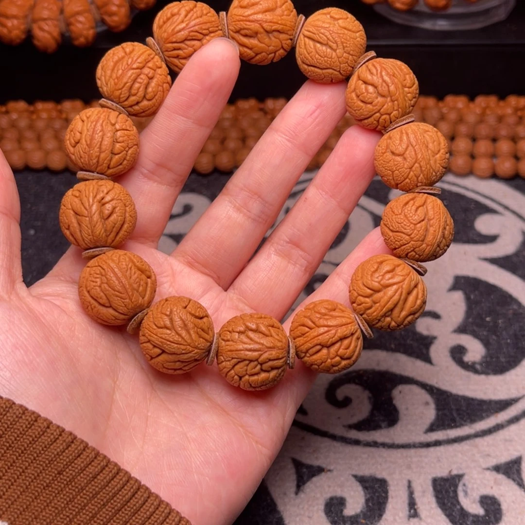 手串桃核龙纹龙珠20