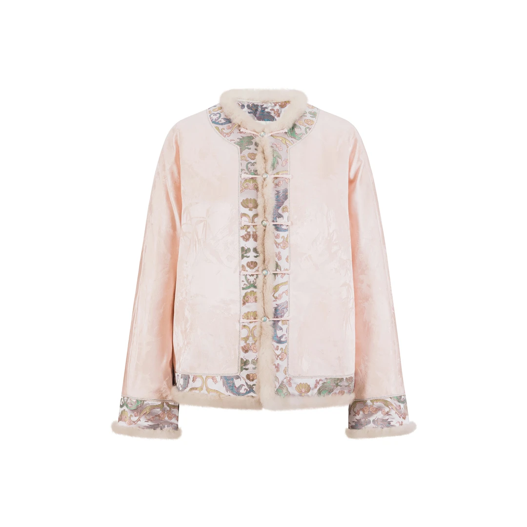 【凤弦】传统民族风新中式轻奢优雅桑蚕丝通勤棉服秋冬保暖显瘦